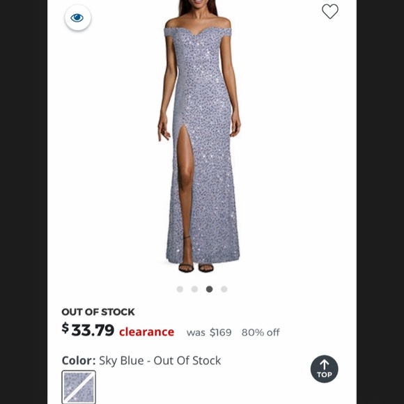 ISO!! emerald sundae sky blue gown - Picture 1 of 1